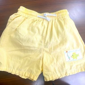 Boutique POSH Boys Fish Smocked Swim Trunks Sz 4